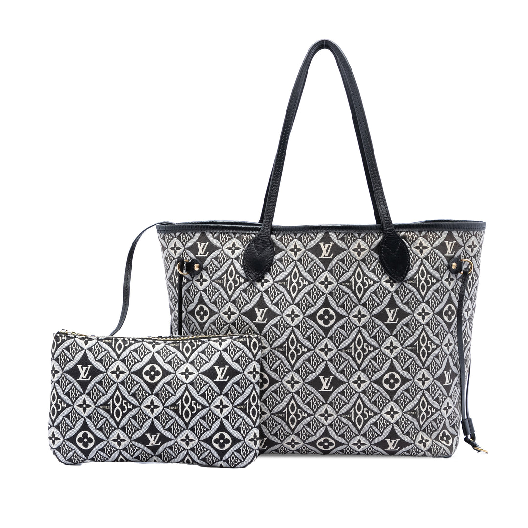 Jacquard Since 1854 Neverfull MM Monogram Noir