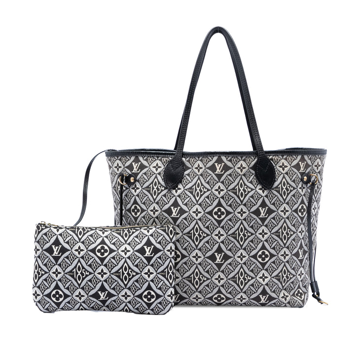 Jacquard Since 1854 Neverfull MM Monogram Noir