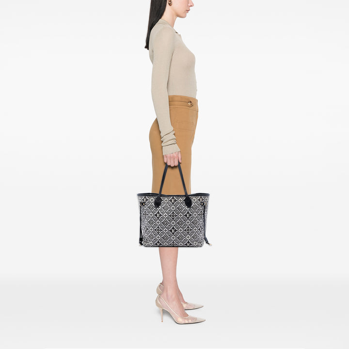 Jacquard Since 1854 Neverfull MM Monogram Noir