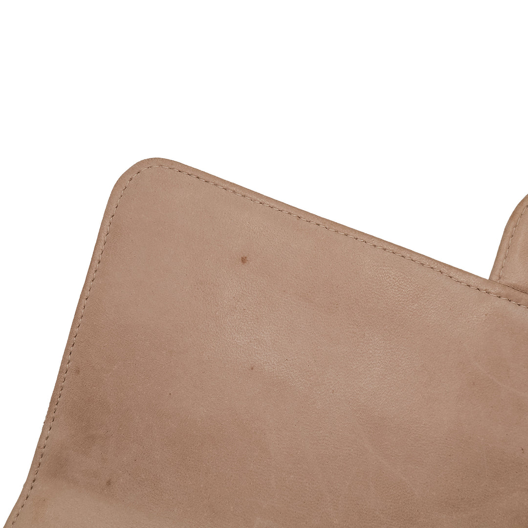 Medium New Travel Line Nylon Single Flap Brown - Gaby Paris