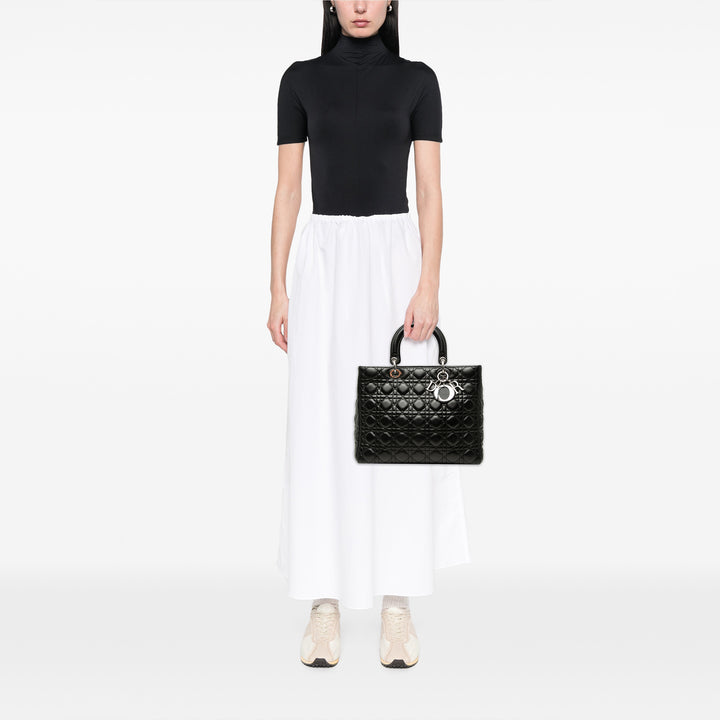 Dior Large Cuir d’agneau Cannage Lady Dior