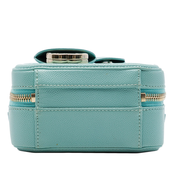 CC Filigree Vertical Vanity Cuir caviar Bleu