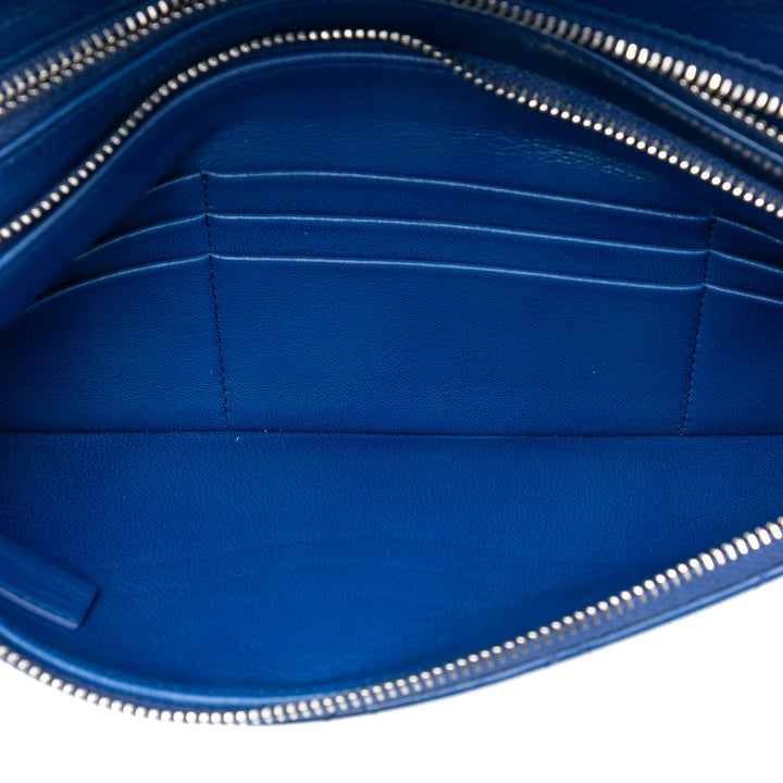 Chanel Small Bicolor vieilli Cuir de veau 31 Pochette