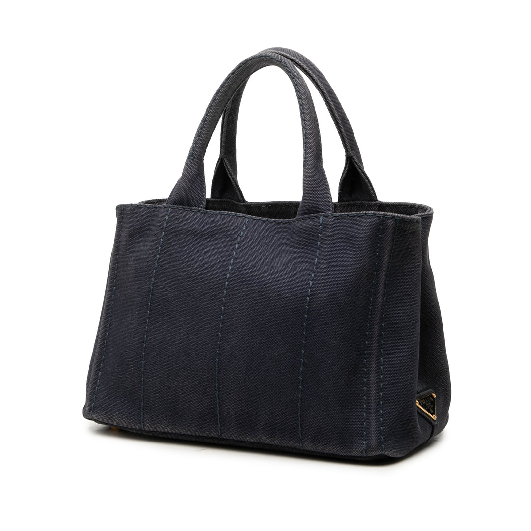 Prada Cabas Canapa Logo Petit Bleu – vue 2 – GABY PARIS