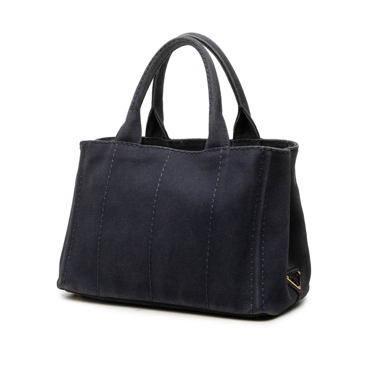 Prada Cabas Canapa Logo Petit Bleu – vue 2 – GABY PARIS