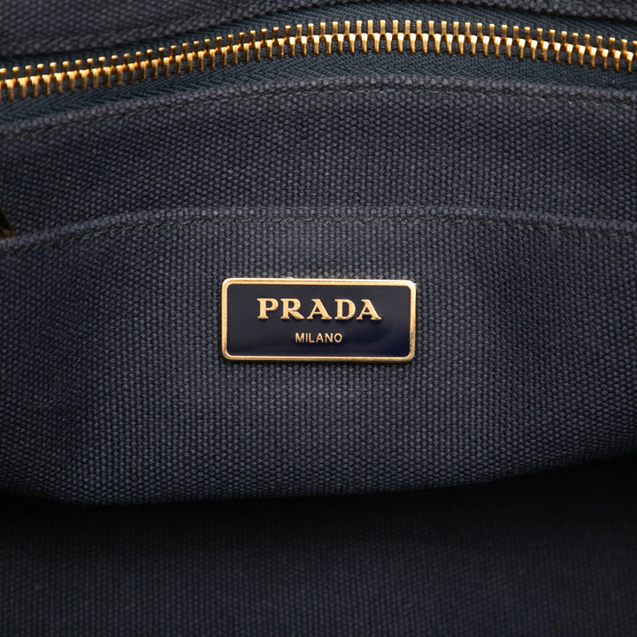 Prada Cabas Canapa Logo Petit Bleu – vue 5 – GABY PARIS