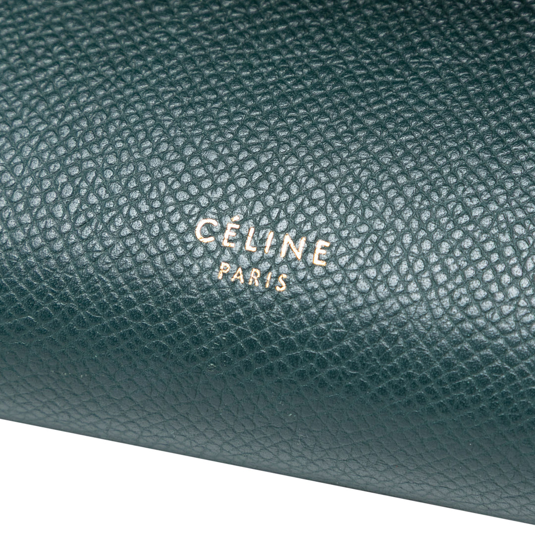 Celine grainé Sac ceinture Micro Cuir de veau grainé Vert – vue 5 – GABY PARIS
