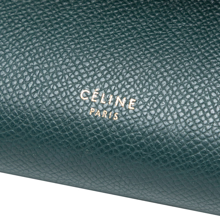 Celine grainé Sac ceinture Micro Cuir de veau grainé Vert – vue 5 – GABY PARIS