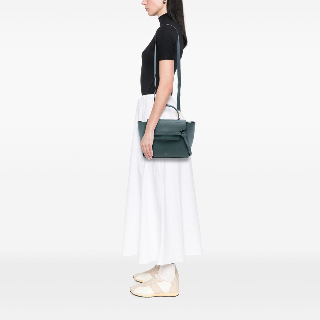Celine grainé Sac ceinture Micro Cuir de veau grainé Vert – vue 7 – GABY PARIS