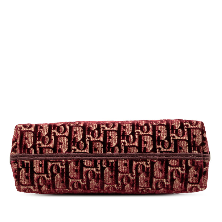 Dior Oblique brodé Velours Cosmetic Pochette