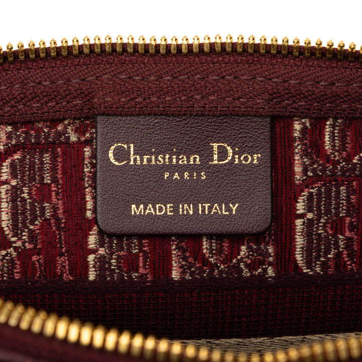 Dior Oblique brodé Velours Cosmetic Pochette