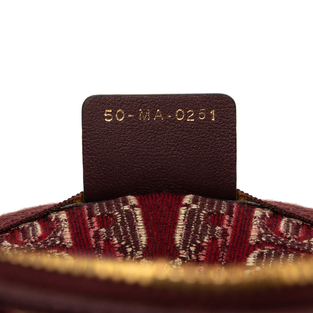 Dior Oblique brodé Velours Cosmetic Pochette