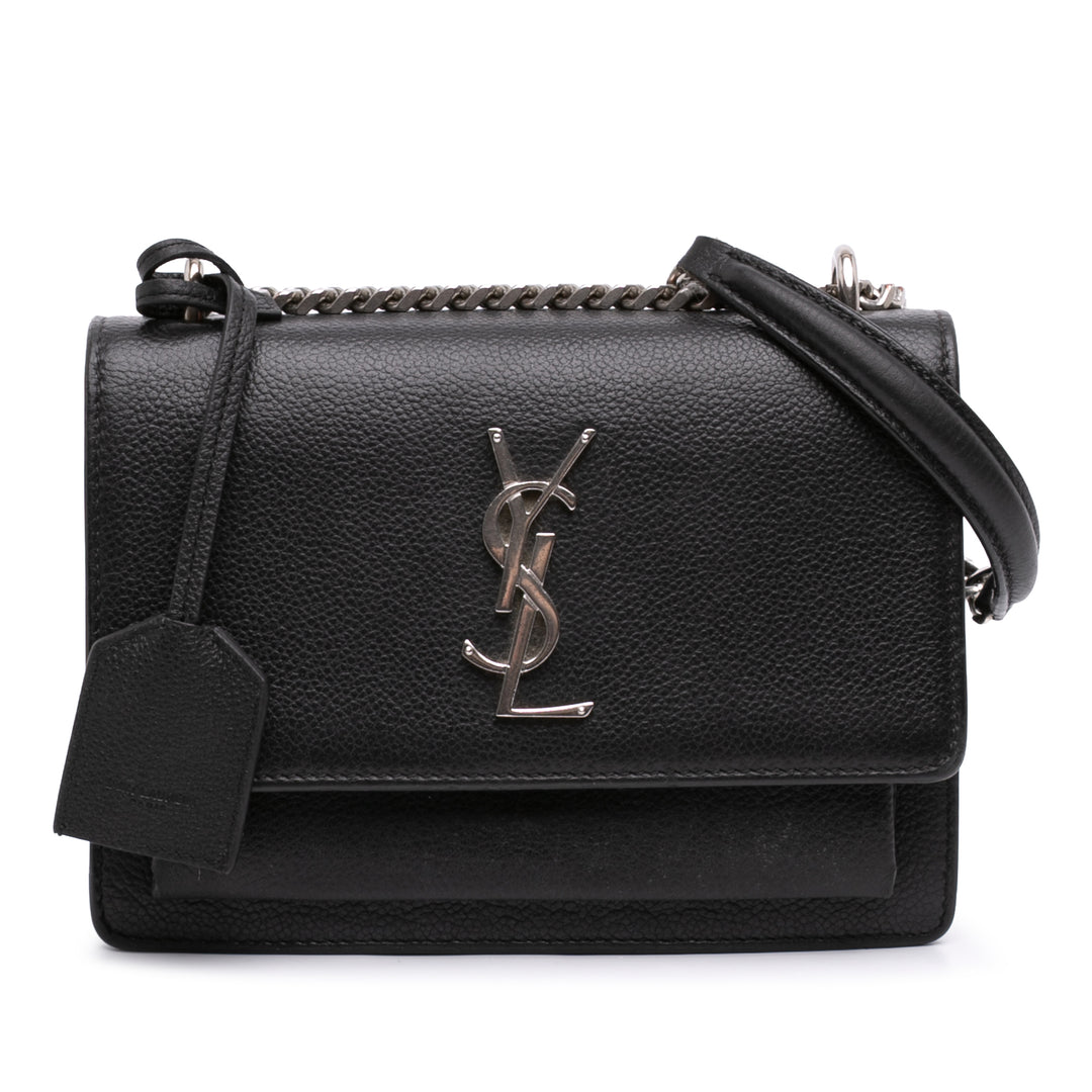 Saint Laurent grainé Sunset Sac Petit Cuir de veau grainé