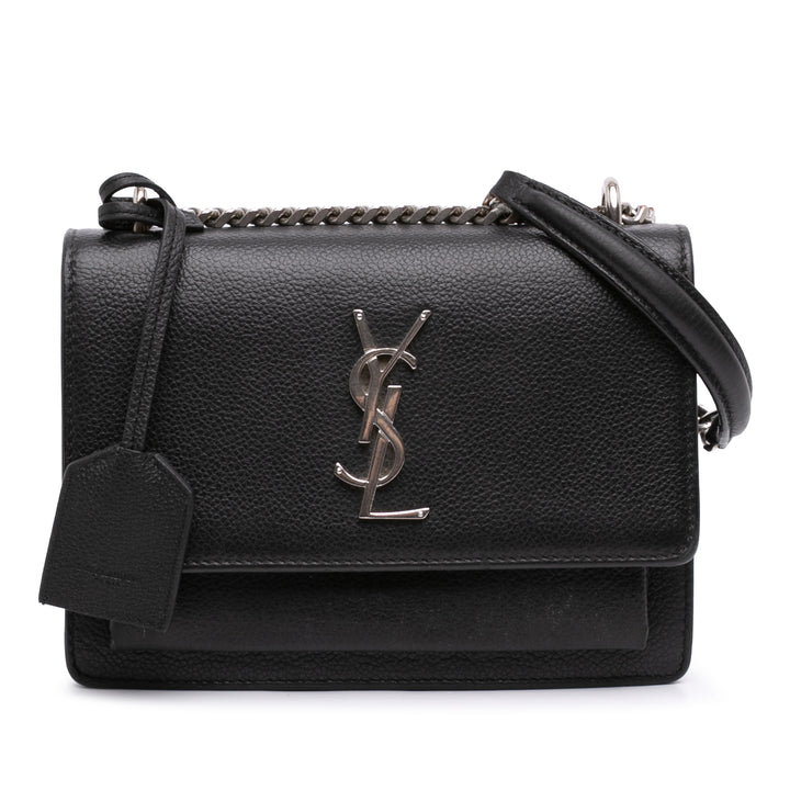 Saint Laurent grainé Sunset Sac Petit Cuir de veau grainé
