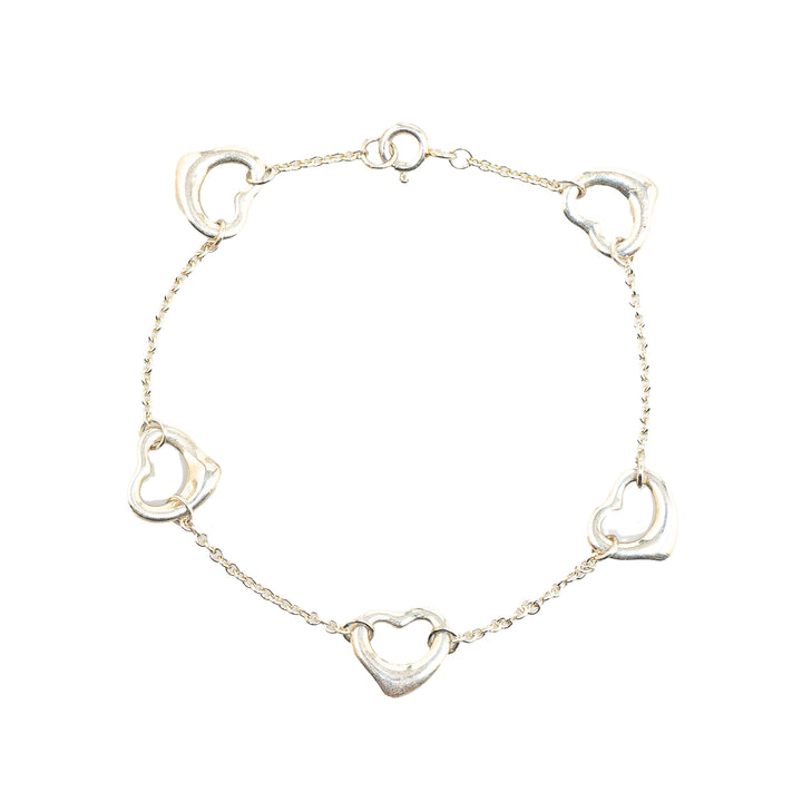 Elsa Peretti Sterling Silver Open Heart Bracelet Silver - Gaby Paris