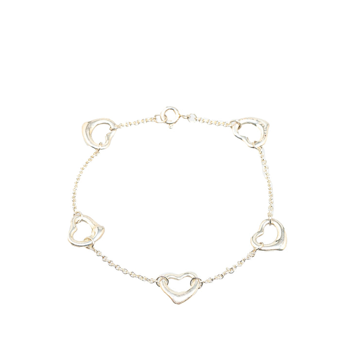 Elsa Peretti Sterling Silver Open Heart Bracelet Silver - Gaby Paris