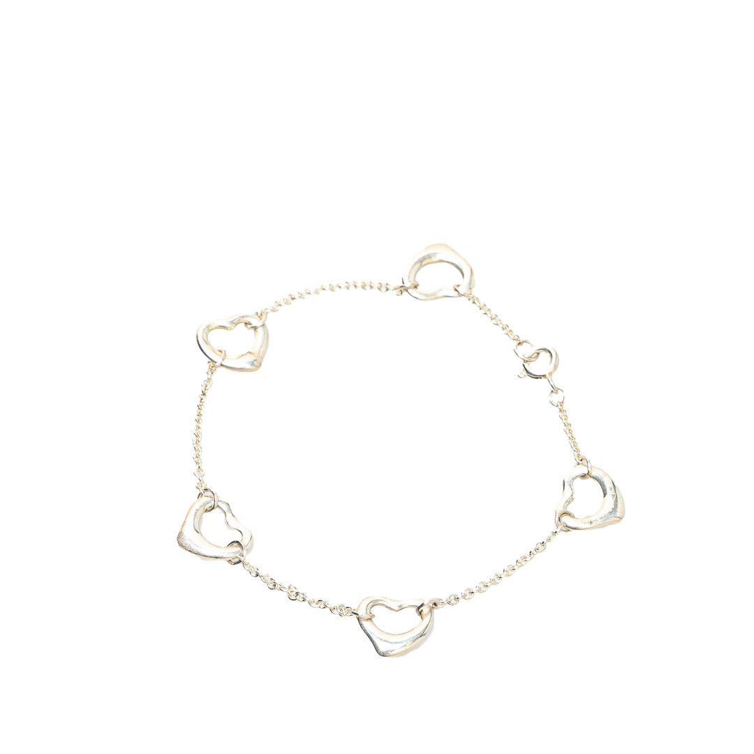 Elsa Peretti Sterling Silver Open Heart Bracelet Silver - Gaby Paris