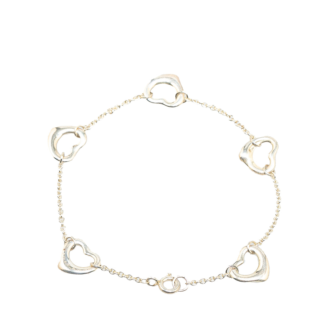 Elsa Peretti Sterling Silver Open Heart Bracelet Silver - Gaby Paris