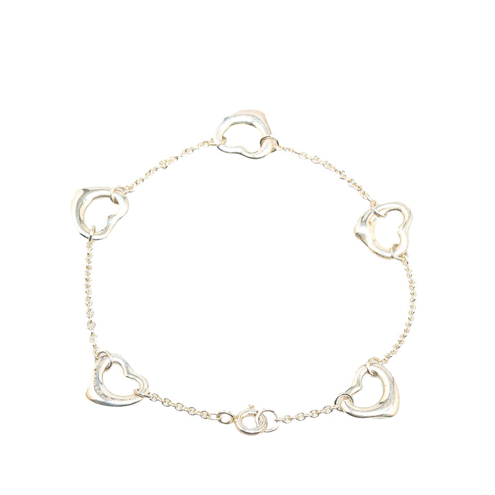 Elsa Peretti Sterling Silver Open Heart Bracelet Silver - Gaby Paris