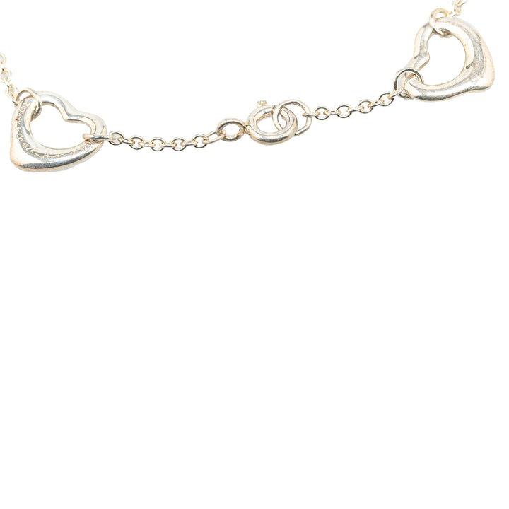 Elsa Peretti Sterling Silver Open Heart Bracelet Silver - Gaby Paris