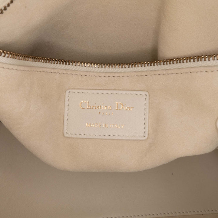 Dior Medium Cuir de veau Embroidered Astrology Lady Dior Marron