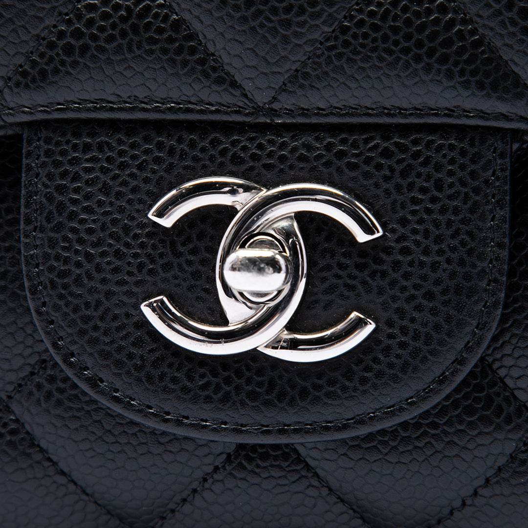 Chanel Classic Rabat simple Jumbo Cuir caviar