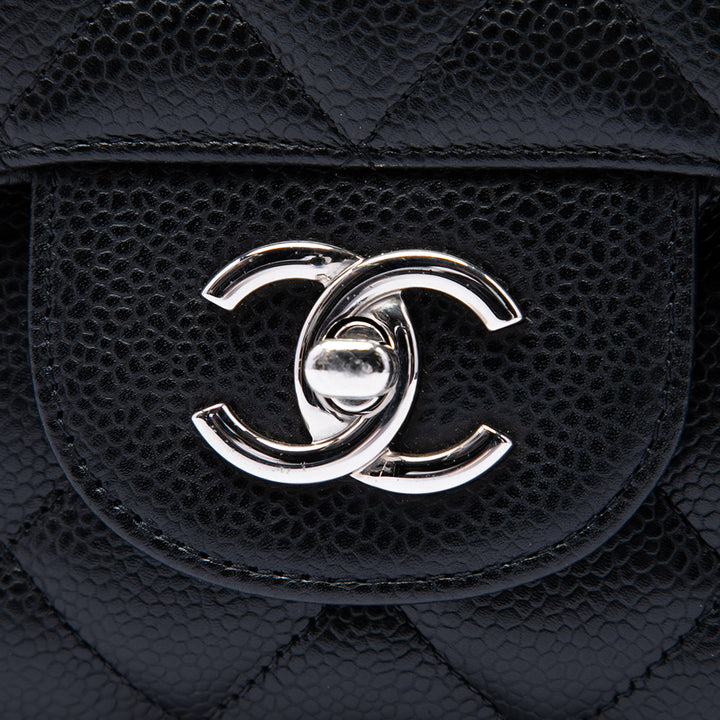 Chanel Classic Rabat simple Jumbo Cuir caviar