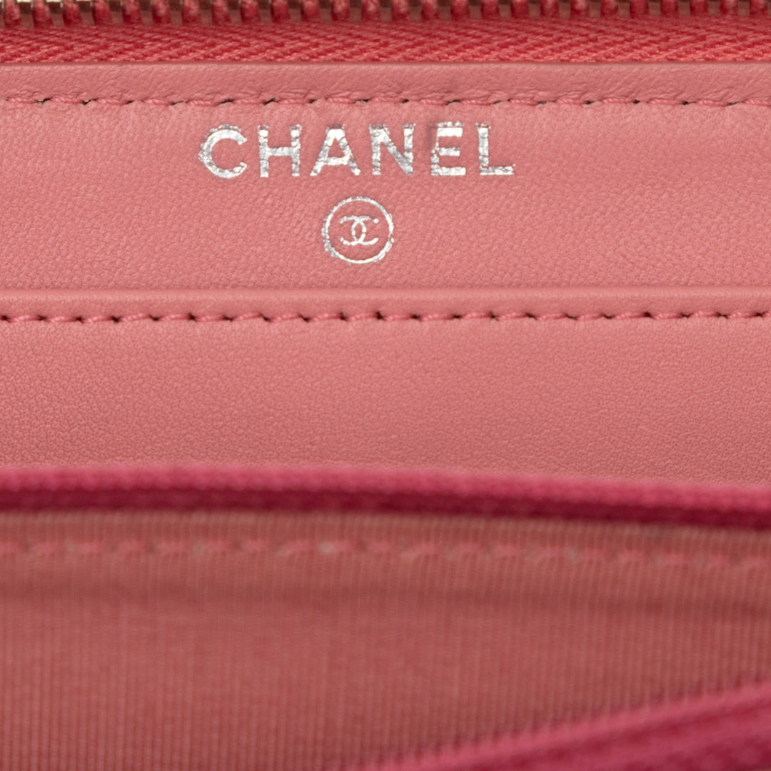 Chanel Matelassé Cuir d’agneau Portefeuille long zippé