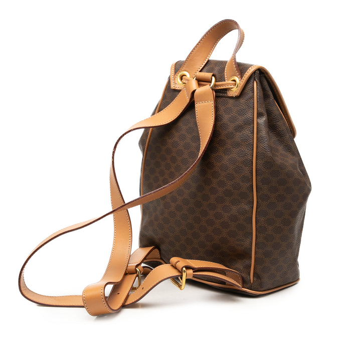 Celine Sac à dos Macadam Toile enduite Marron – vue 2 – GABY PARIS
