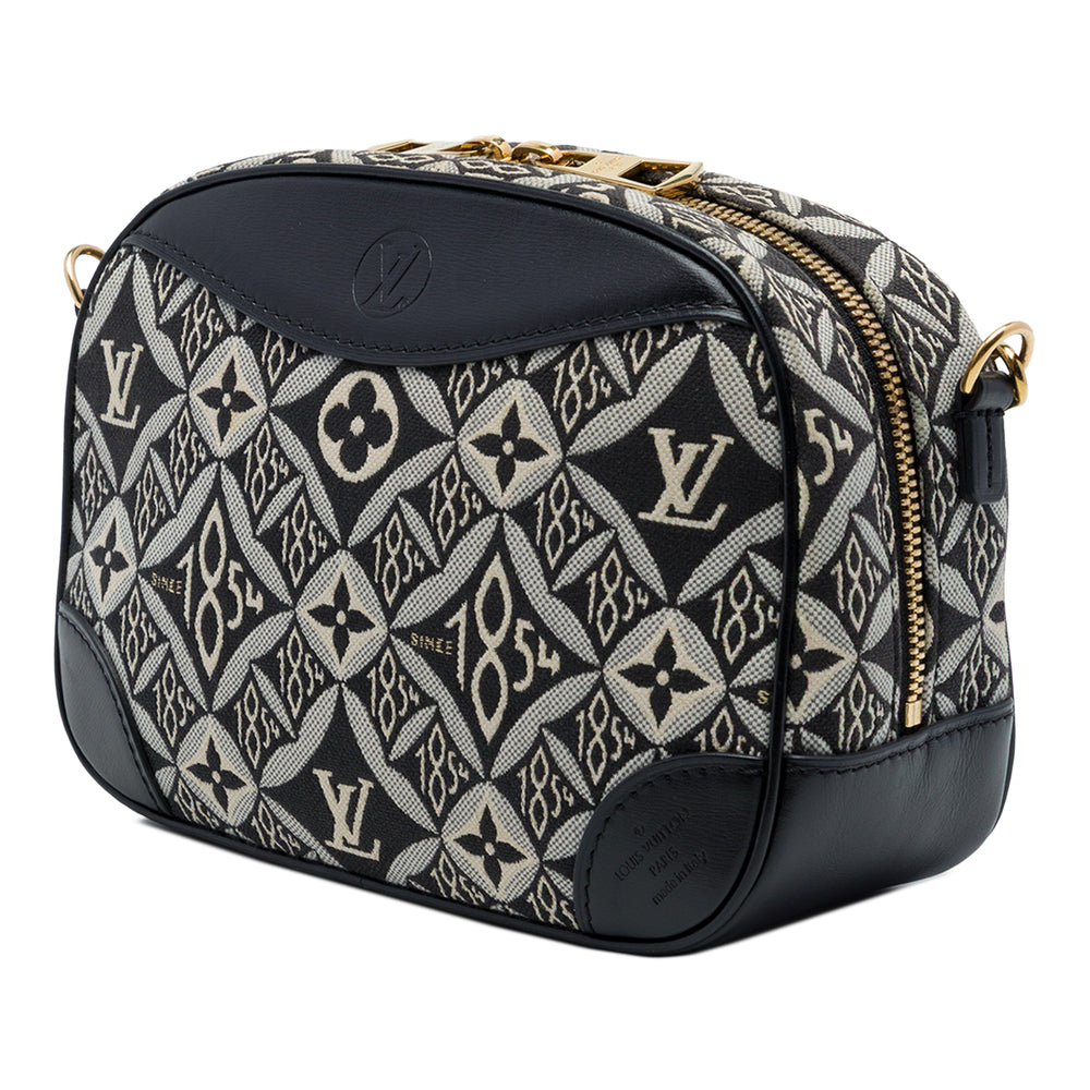 Louis Vuitton Jacquard Since 1854 Deauville Mini Monogram Noir – vue 2 – GABY PARIS