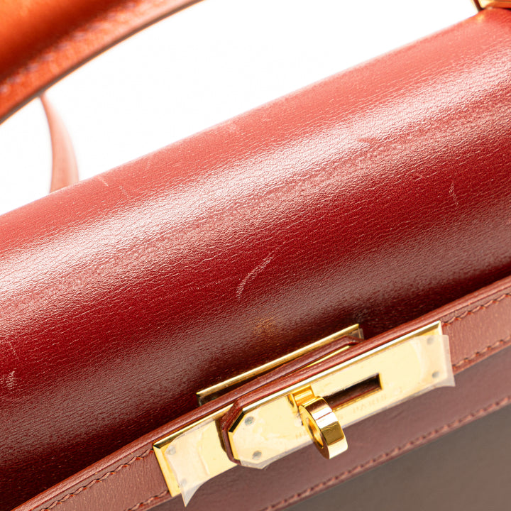 Tricolor Box Calf Kelly Sellier 32 Brown - Gaby Paris