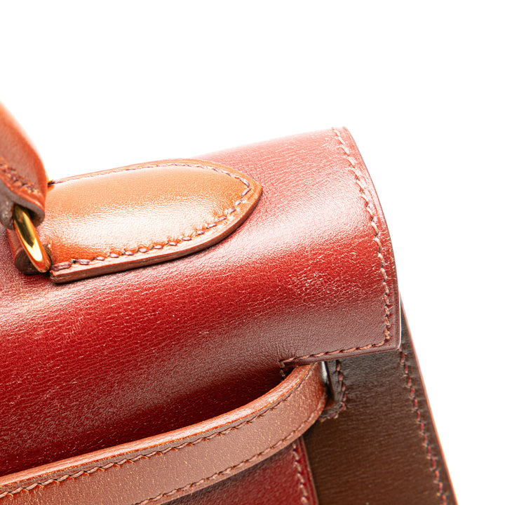 Tricolor Box Calf Kelly Sellier 32 Brown - Gaby Paris