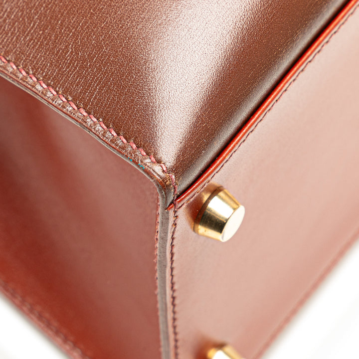Tricolor Box Calf Kelly Sellier 32 Brown - Gaby Paris