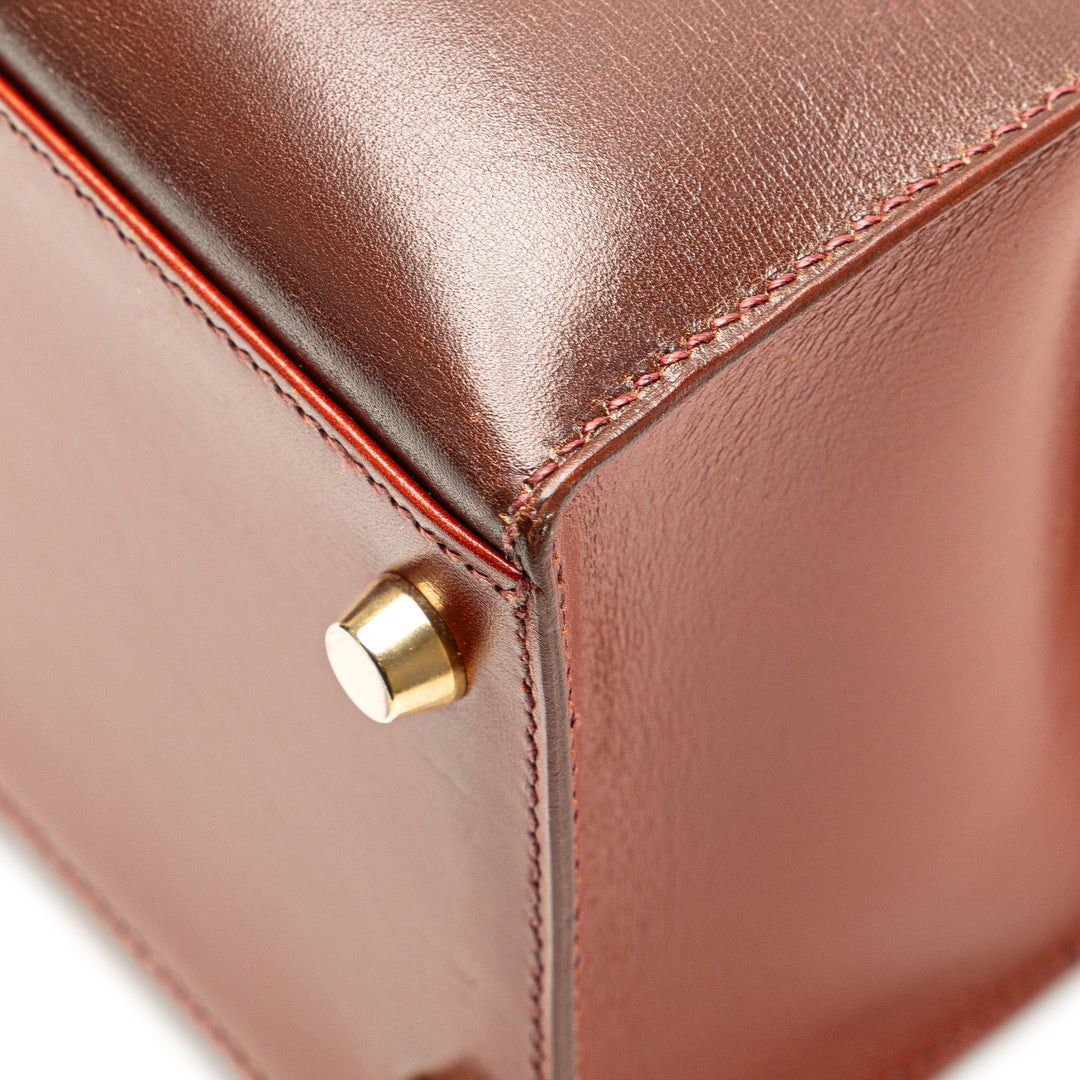 Tricolor Box Calf Kelly Sellier 32 Brown - Gaby Paris