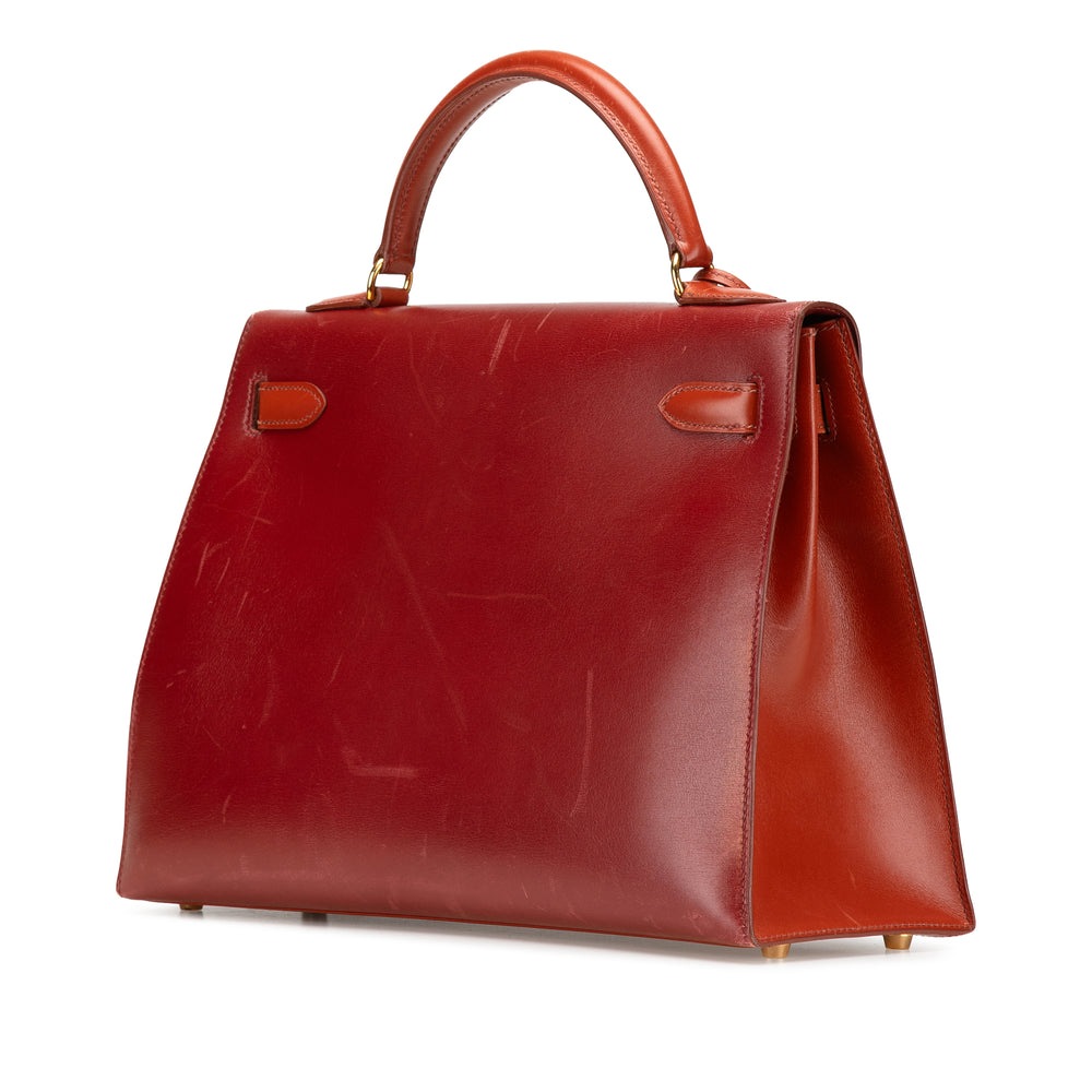 Tricolor Box Calf Kelly Sellier 32 Brown - Gaby Paris