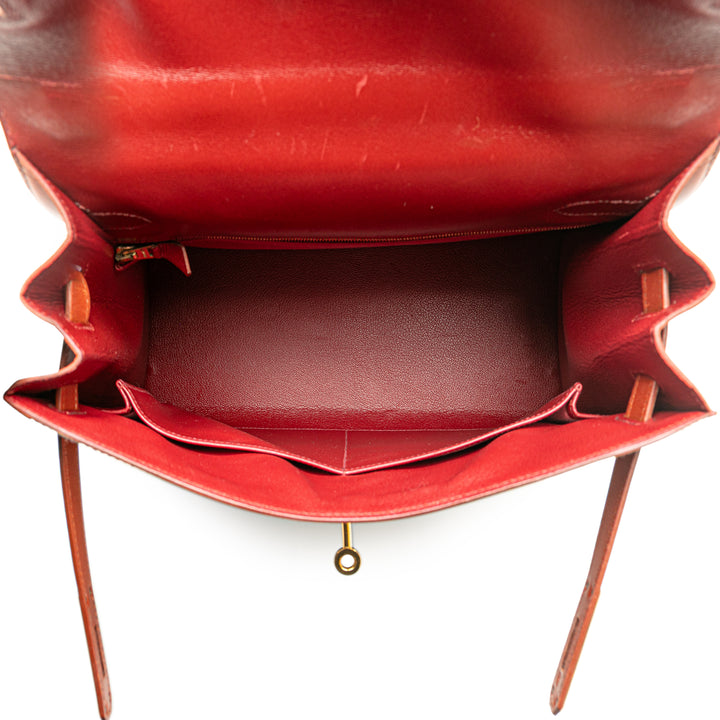 Tricolor Box Calf Kelly Sellier 32 Brown - Gaby Paris