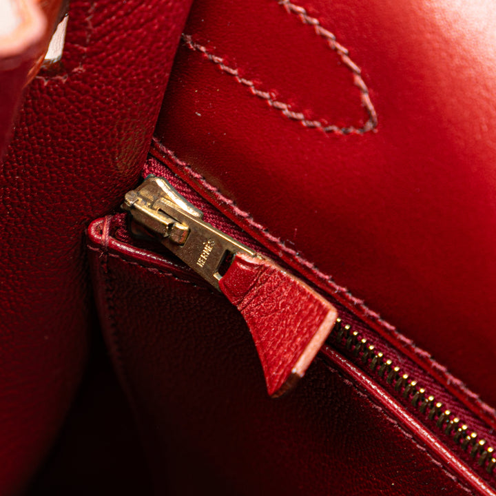 Tricolor Box Calf Kelly Sellier 32 Brown - Gaby Paris