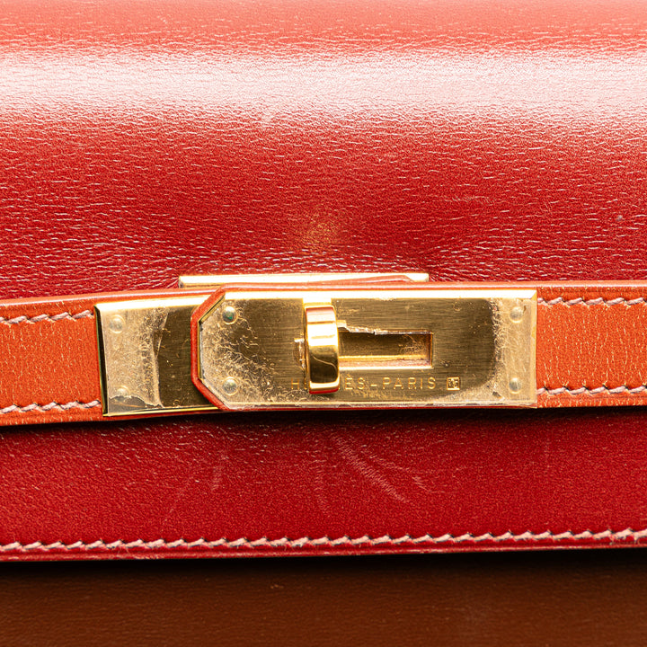 Tricolor Box Calf Kelly Sellier 32 Brown - Gaby Paris