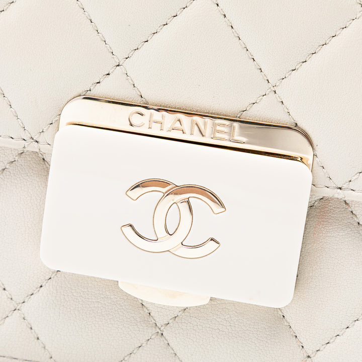 Chanel Matelassé Cuir d’agneau Beauty Lock à rabat – GABY PARIS Authentique