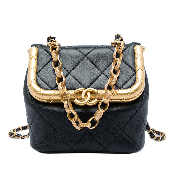 Chanel Matelassé My Crush Sac Micro Cuir d'agneau