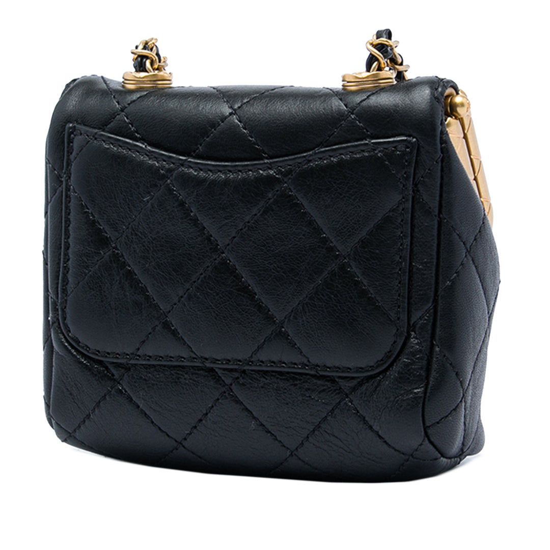 Chanel Matelassé My Crush Sac Micro Cuir d'agneau