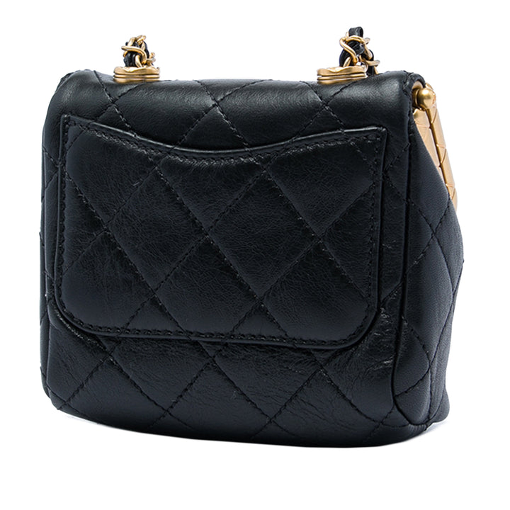 Chanel Matelassé My Crush Sac Micro Cuir d'agneau