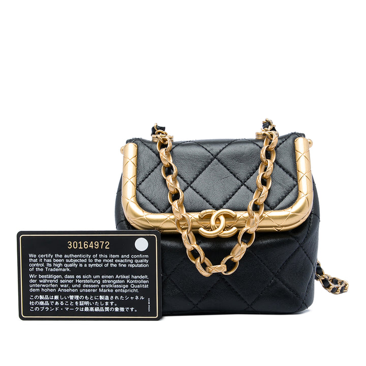 Chanel Matelassé My Crush Sac Micro Cuir d'agneau