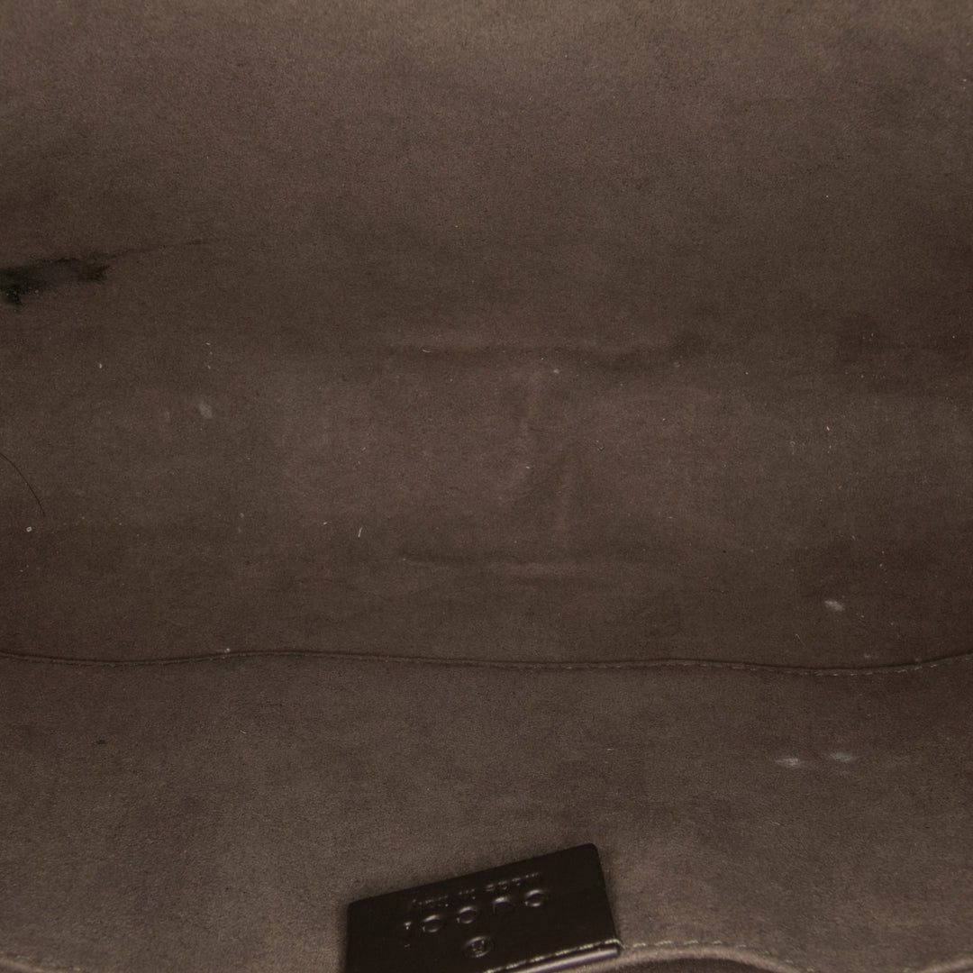 Gucci GG Supreme Web Pochette Marron