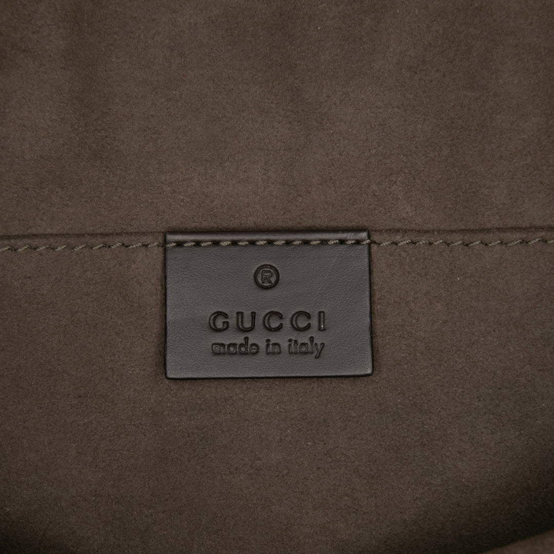 Gucci GG Supreme Web Pochette Marron