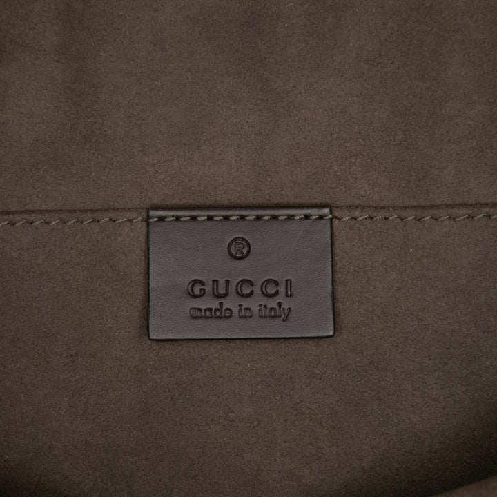 Gucci GG Supreme Web Pochette Marron