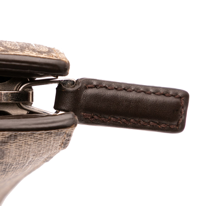 Gucci GG Supreme Web Pochette Marron