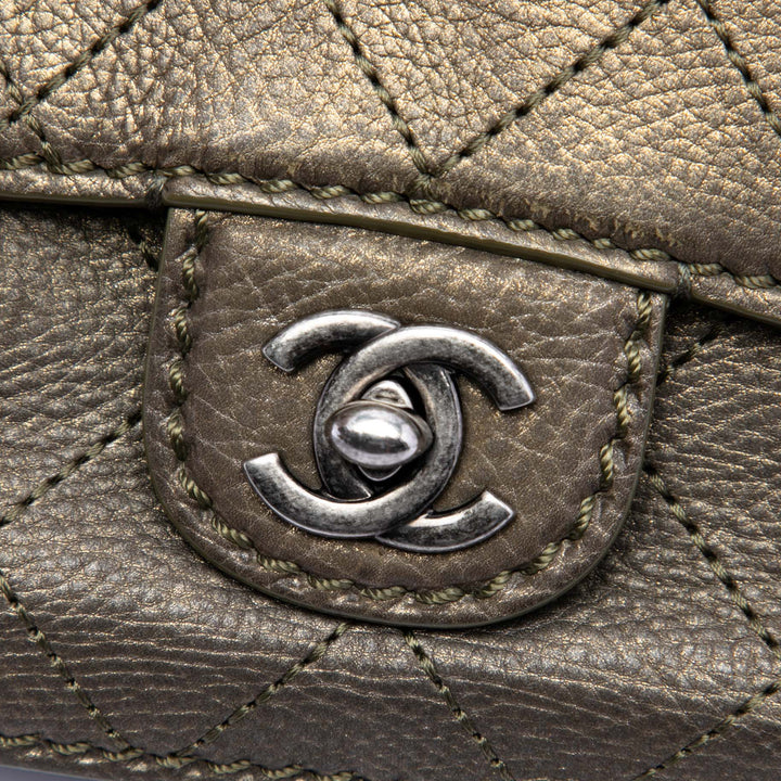 Chanel Matelassé Coco Twin à rabat Petit Cuir de veau
