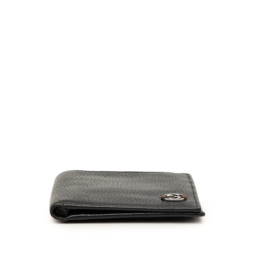 Gucci Cuir de veau Web Interlocking G Bifold Portefeuille