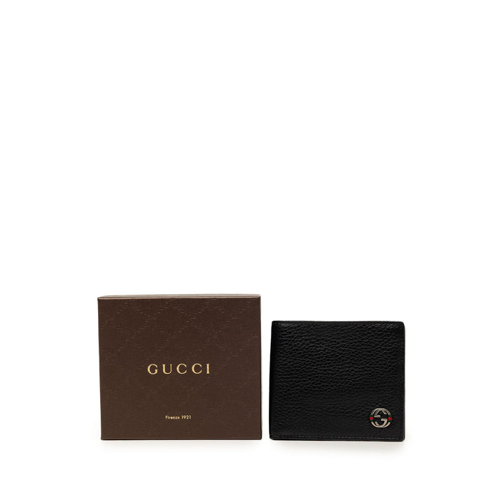 Gucci Cuir de veau Web Interlocking G Bifold Portefeuille